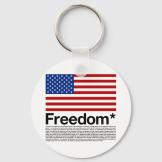 Amerika: Freiheitsbedingungen Schlüsselanhänger