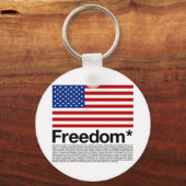 Amerika: Freiheitsbedingungen Schlüsselanhänger (Vorderseite)