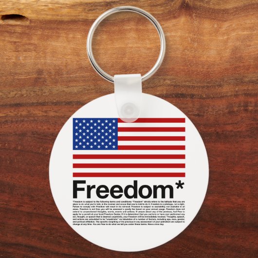 Amerika: Freiheitsbedingungen Schlüsselanhänger (Vorderseite)