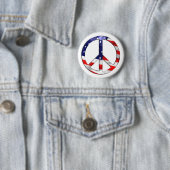 Amerika Friedenszeichen Button (Beispiel)