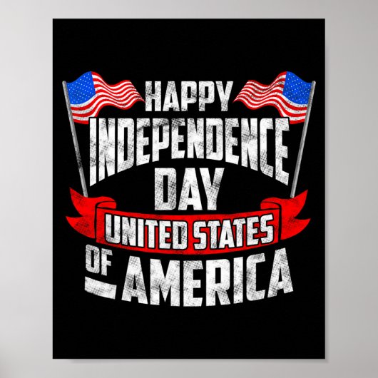 Amerika frohen Unabhängigkeitstag Poster (Vorne)