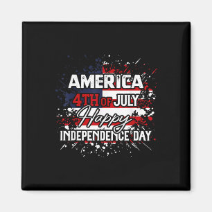 Amerika Frohes 4. Juli Unabhängigkeitstag Männer F Magnet