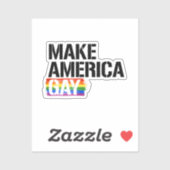 Amerika Gay machen Aufkleber (Blatt)