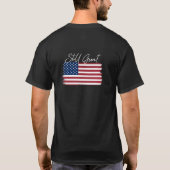 Amerika Geboren Great Still Great USA Rustikale Fl T-Shirt (Rückseite)