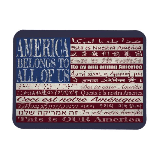 Amerika gehört allen USA an Magnet (Horizontal)