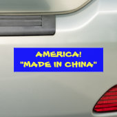 AMERIKA! "GEMACHT IN DER CHINA " AUTOAUFKLEBER (Auf Auto)