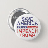 Amerika gerettet, Trump beeindrucken Button (Vorne & Hinten)