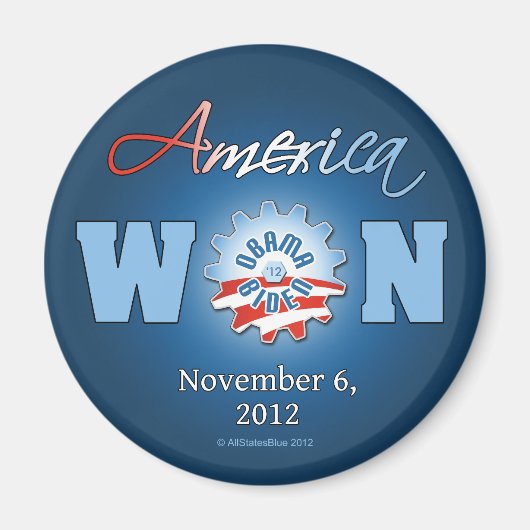 Amerika gewann am 6. 11.2012 magnet (Vorne)
