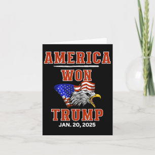 Amerika gewann Trump, den wir, die Menschen, genug Karte