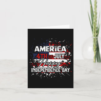 Amerika glücklich 4. Juli Unabhängigkeitstag Männe Karte