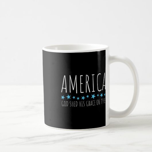 Amerika, Gott hat dir seine Gnade geschenkt Kaffeetasse (Rechts)