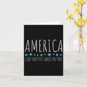 Amerika, Gott hat dir seine Gnade geschenkt Karte (Gelbe Blume)