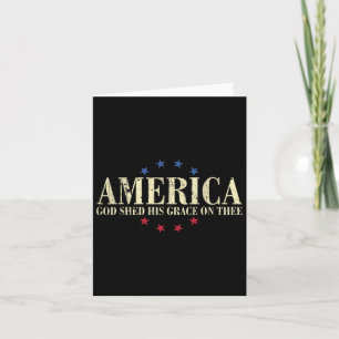 Amerika, Gott schob seine Gnade am 4. Juli Karte