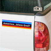 Amerika...Gott segne? (kein www) Autoaufkleber (Auf Lkw)