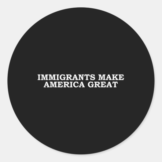 Amerika groß machen runder aufkleber (Vorderseite)