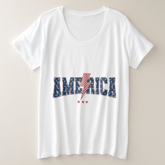 Amerika  große größe T-Shirt (Design vorne)