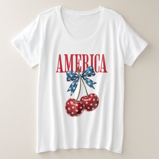 Amerika Große Größe T-Shirt (Design vorne)