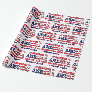 Amerika größer als je zuvor machen - Trump 2020 Geschenkpapier