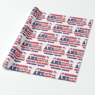 Amerika größer als je zuvor machen - Trump 2020 Geschenkpapier