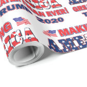 Amerika größer als je zuvor machen - Trump 2020 Geschenkpapier (Rolleneckpunkt)