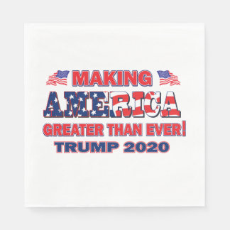 Amerika größer machen als je zuvor Trump 2020 Serviette