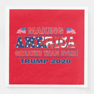 Amerika größer machen als je zuvor Trump 2020 Serviette