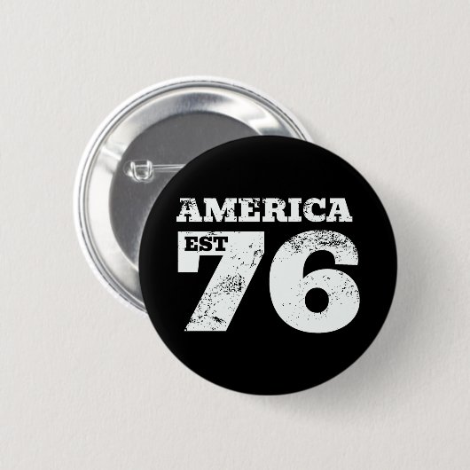Amerika hat 1776 patriotisch button (Vorne & Hinten)