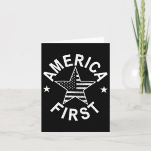 Amerika hat als Erstes die US-Flagge patriotisch 4 Karte