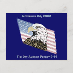 Amerika hat den 11. September vergessen Postkarte