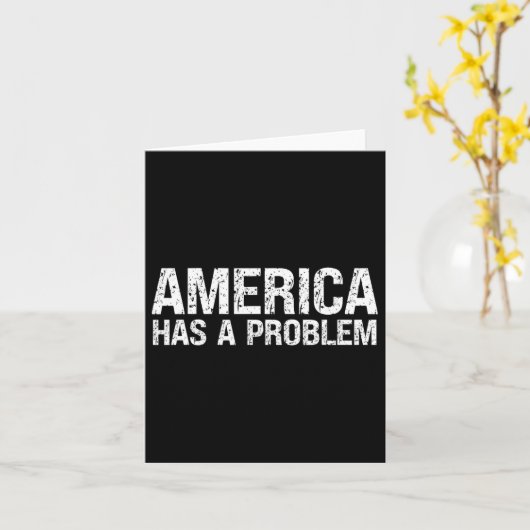 Amerika hat ein Problem Karte (Gelbe Blume)