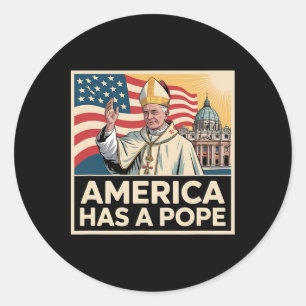 Amerika hat einen Papst, einen neuen katholischen Runder Aufkleber