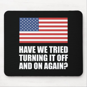 Amerika hat versucht, es wieder und wieder abzuwen mousepad