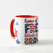 amerika heimat der freien  tasse (Vorderseite Links)