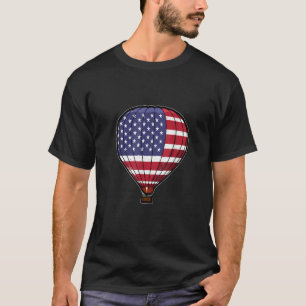 Amerika Heißluftballon für 4. Juli und patriotisch T-Shirt