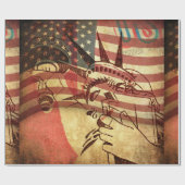 Amerika, Hintergrund Geschenkpapier (Flach)