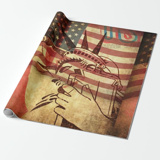 Amerika, Hintergrund Geschenkpapier (Ungerollt)