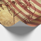 Amerika, Hintergrund Geschenkpapier (Ecke)