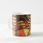 Amerika, Hintergrund Kaffeetasse (Vorderseite Links)