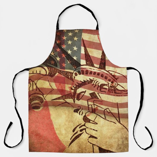 Amerika, Hintergrund Schürze (Vorderseite)