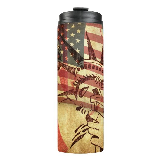 Amerika, Hintergrund Thermosbecher (Vorderseite)