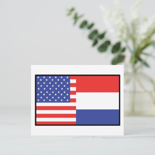 Amerika Holland Postkarte (Stehend Vorderseite)
