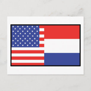 Amerika Holland Postkarte