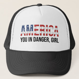 Amerika - Ihr seid gefährdet, Mädchen Truckerkappe