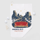 Amerika im Farbigen Golfhandtuch (Insitu)