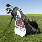 Amerika im Farbigen Golfhandtuch (Gras)