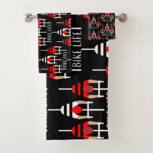 Amerika im Rad Badhandtuch Set