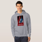 Amerika im Rad Hoodie (Vorne ganz)