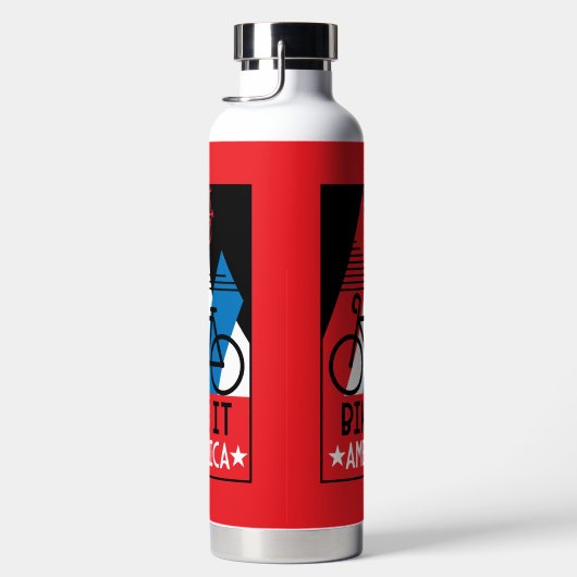 Amerika im Rad Trinkflasche (Rechts)