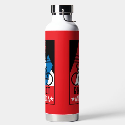 Amerika im Rad Trinkflasche (links)