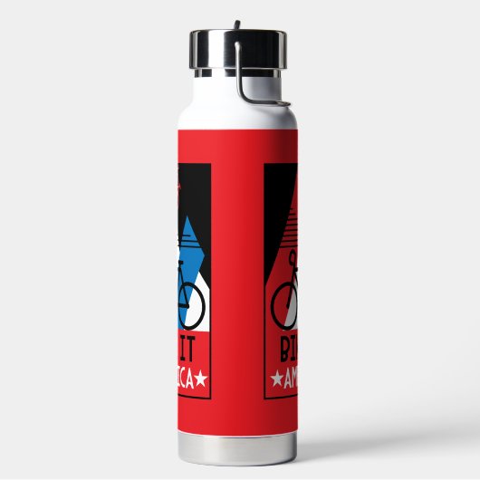 Amerika im Rad Trinkflasche (Links)